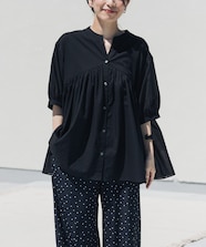 MARC JACOBS ダマスク柄 リネン混半袖ブラウス 00チュニック ブラウス 