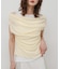 レイヤードドレープカットソー
