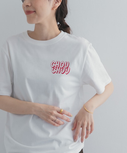 ポイントロゴプリントTシャツ