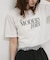 クロップドレースロゴTシャツ(半袖)