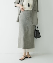 シアーメッシュストレートスカート