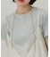メタルフラワースエードチョーカー