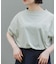 FORK&SPOON　ボトルネックギャザースリーブTシャツ