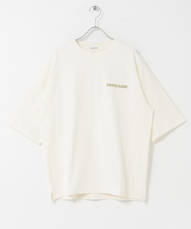 FORK&SPOON　フロッキープリントTシャツ