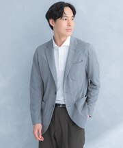 LIFE STYLE TAILOR　メランジニットイージージャケット