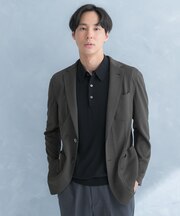 LIFE STYLE TAILOR　メランジニットイージージャケット