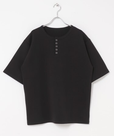アソートヘンリーネックショートスリーブTシャツ