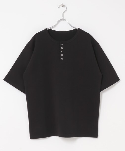 アソートヘンリーネックショートスリーブTシャツ