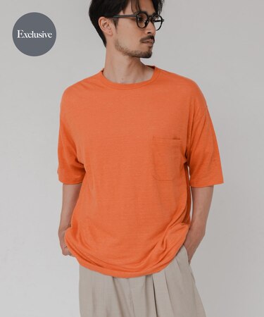 『別注』YLEVE×URBAN RESEARCH　LINEN POCKET T-SHIRTS