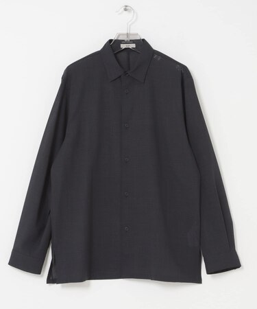 ATON WOOL GAUZE LOOSE FIT SHIRTS