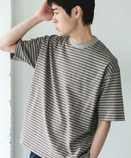 OUTDOOREXCHANGE ボーダーTシャツ