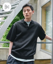 『洗濯可/UVカット』『URTECH』Aircare ショートスリーブニットポロ