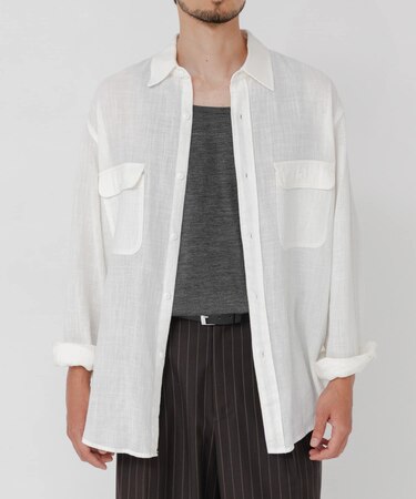 SANDWASH LINEN WORK SHIRTS