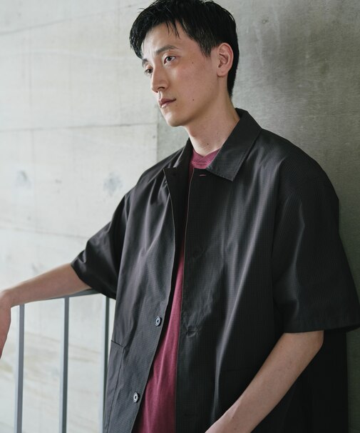 『速乾／イージーケア／UVカット』『URTECH』Aircare ショートスリーブシャツジャケット