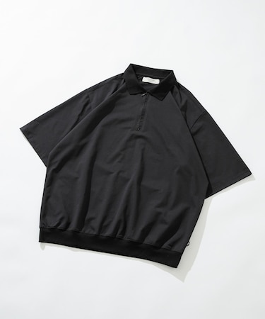 ドットメッシュハーフジッププルオーバー
