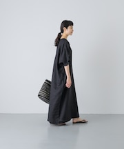 『2サイズ展開』リネンフリルスリーブワンピース