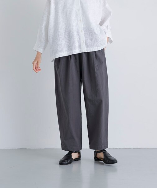 コットンワッシャーサルエルパンツ