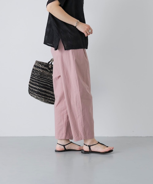 コットン クロップドパンツ CANAL JEAN/El mar コットンクロップドパンツ