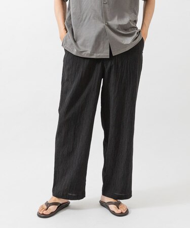 CRINKLE WIDE EASY PANTS