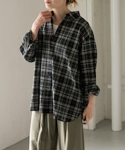 FORK&SPOON シアーチェックシャツ