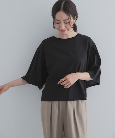 シルケットクロップドプルオーバー