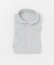 LIFE STYLE TAILOR カッタウェイ鹿の子半袖プルオーバー