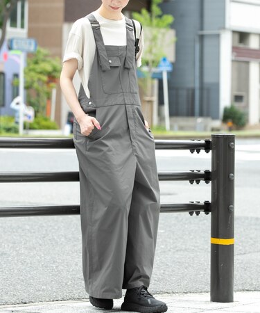 『接触冷感/イージーケア』SOLOTEX ワイドサロペット