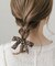 レオパードリボンヘアポニー