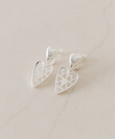 ダブルハートスウィングイヤリング