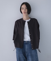 リネンハーフスリーブシャツ
