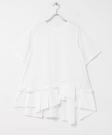 ELENDEEK FRILL HEM BLOUSE