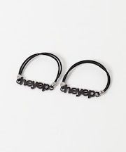 heyep　LOGO HAIR TIES 2-PIECE