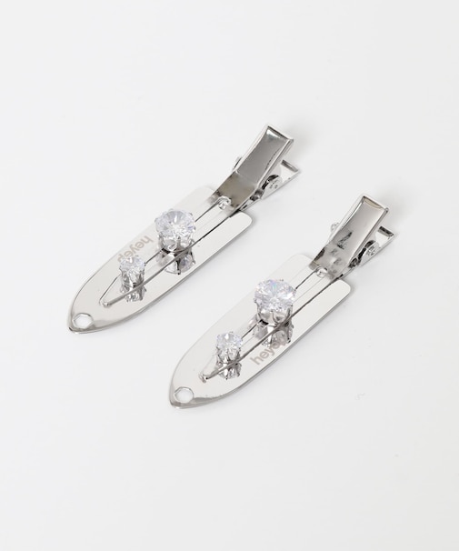 heyep　RHINE STONE CLIPS 2SET