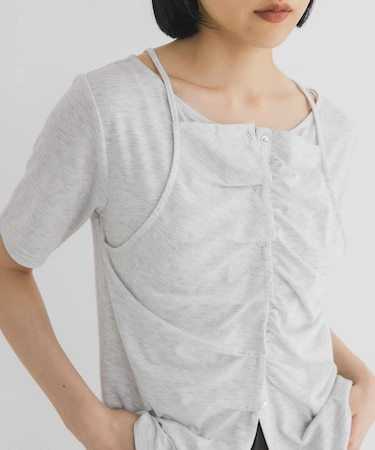 アシメタックレイヤードTEE