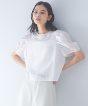 『WEB限定』フォルムスリーブシアーブラウス
