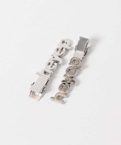 heyep FLAT LOGO HAIR PIN 2-PIECE