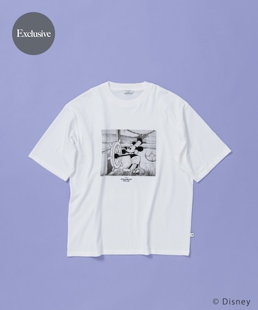 別注／Disney／フロッキープリントTシャツ
