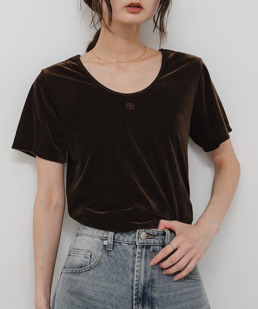 2WAYシシュウベロアTシャツ