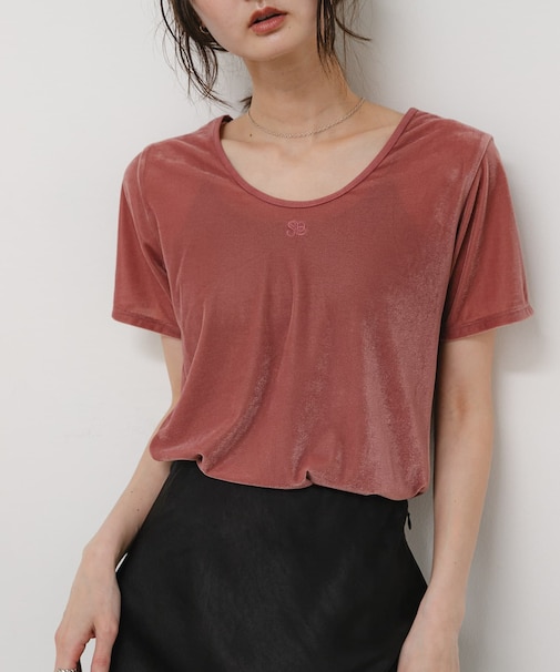 2WAYシシュウベロアTシャツ