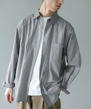 ライトウェイトストライプレギュラーカラーシャツ