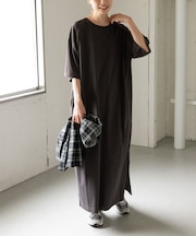 FORK&SPOON サイドスリットワンピース