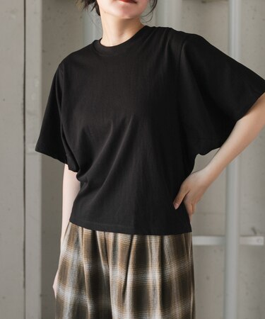 FORK&SPOON ソリッドスリーブTシャツ