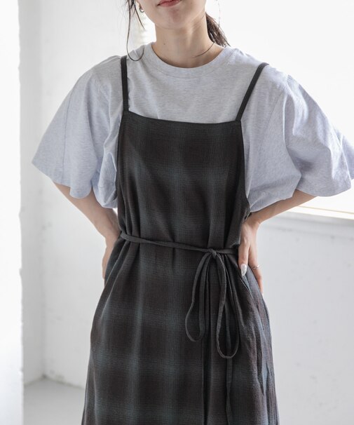 FORK&SPOON ソリッドスリーブTシャツ