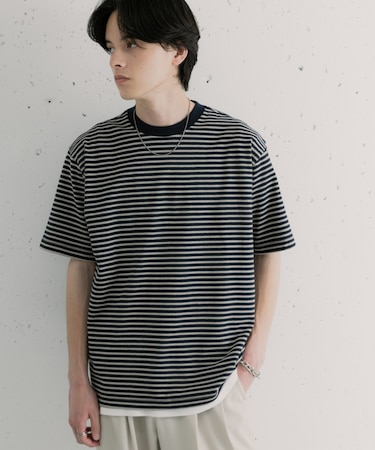 マルチボーダーショートスリーブTシャツ