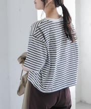 FORK&SPOON ショルダータックTシャツ