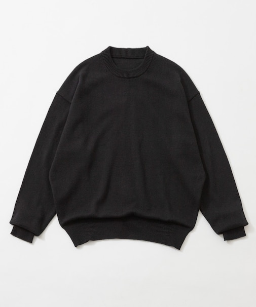 COTTON CASHMERE CREW NECK KNIT