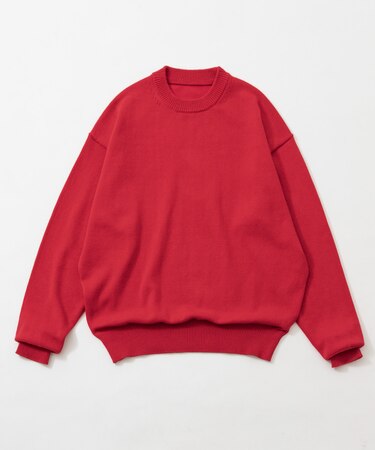 COTTON CASHMERE CREW NECK KNIT