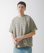 スラブ天竺ボーダーショートスリーブTシャツ