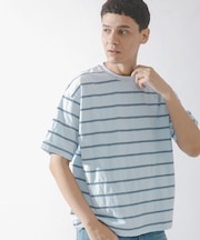 スラブ天竺ボーダーショートスリーブTシャツ