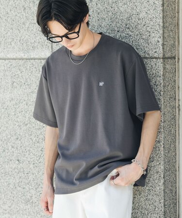 ワンポイントシシュウロゴTシャツ